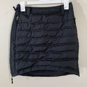 Skhoop Black Down Quilted Apres Mini Skirt Size XS